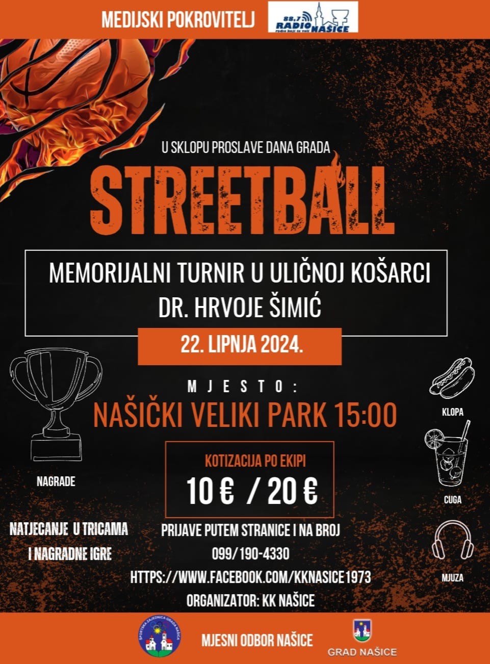 Plakat Streetball Memorijalni turnir